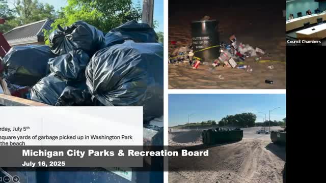Michigan City's Maintenance Staff Cleans 1.9 Miles of Beach After Holiday Weekend