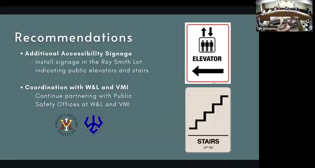 Washington and Lee Students Propose New Parking Signage in Downtown Lexington