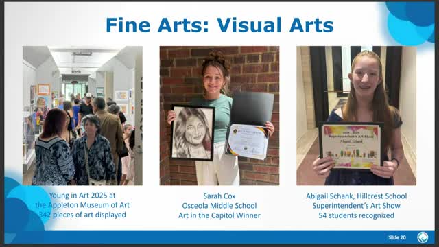 Fine arts roundup: student honors, new Florida Seal of Fine Arts recipients and near-full spending of referendum arts budget