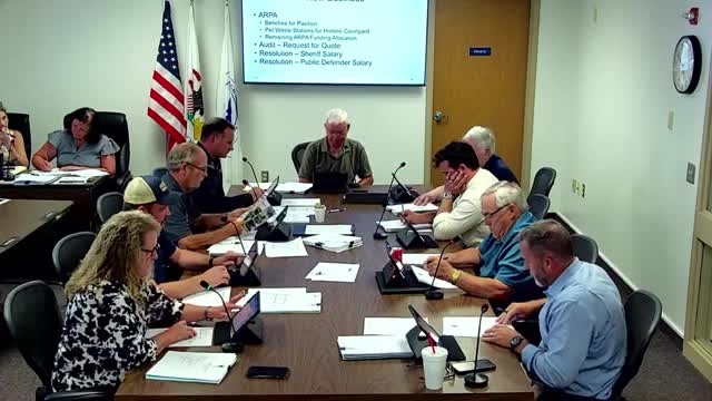 Committee recommends ARPA spending for pavilion benches, pet-waste dispensers and landscaping rock