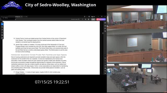 Planning Commission reviews capital facilities element, schedules joint council meeting and public outreach