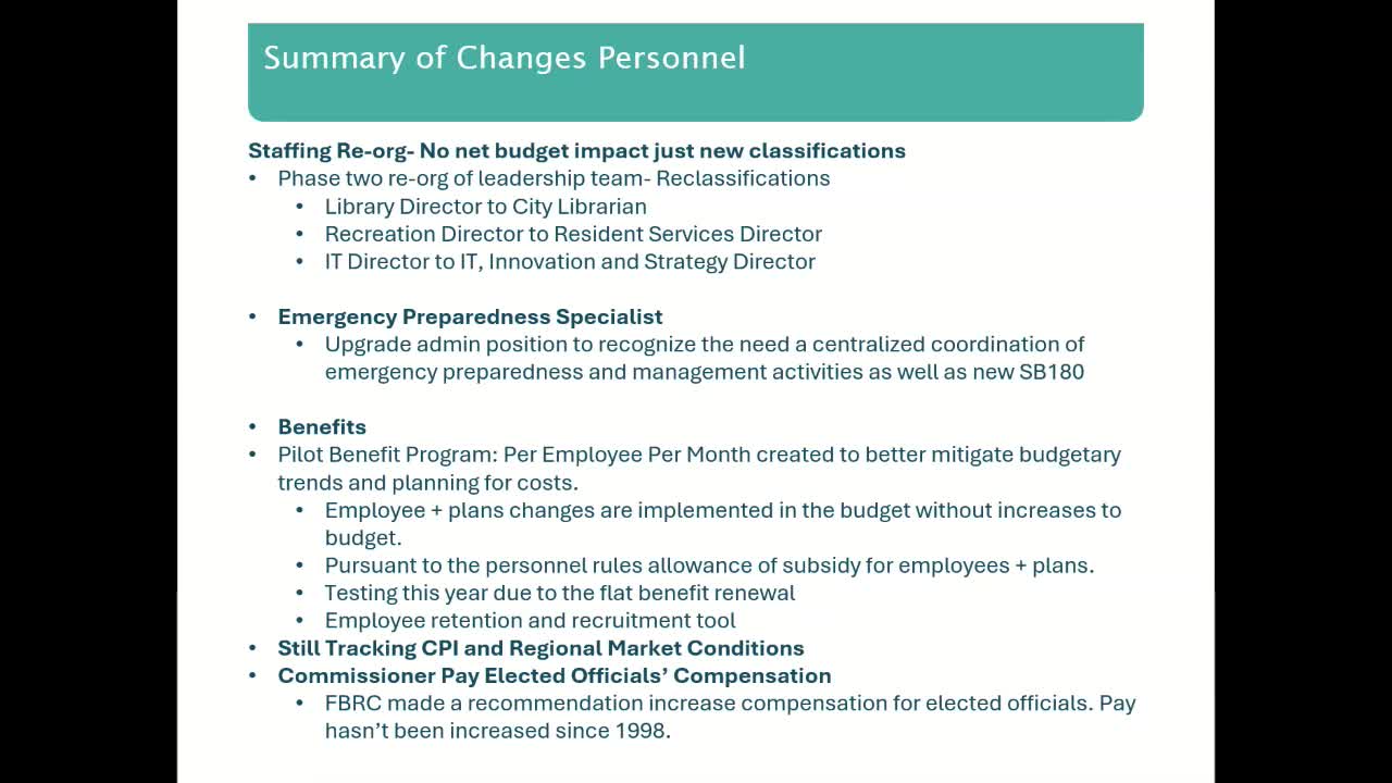 Committee reviews community policing deputy reduction, CRA move and donated‑fund options