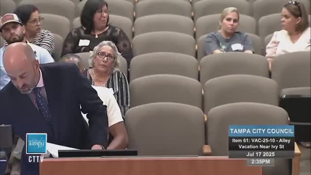 Tampa council denies request to vacate Cordelia Street alley after code and flooding concerns