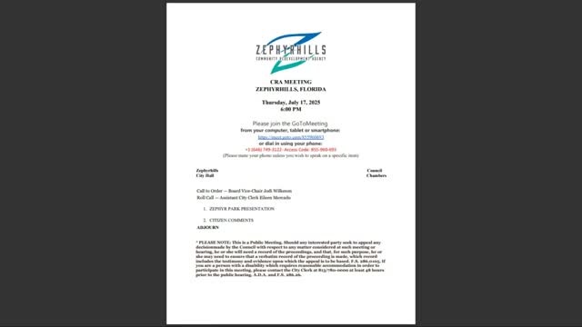 Zephyrhills revises Zephyr Park design after last year’s flooding, moves key amenities to higher ground