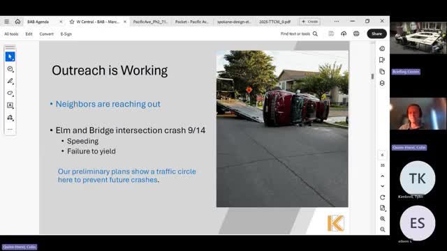 West Central Neighborhood Finalizes Traffic Calming Project List and Mobilizes Economic Development
