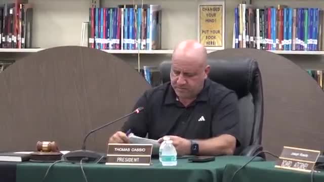 Board approves prior ordinance, curriculum and personnel items in roll-call votes