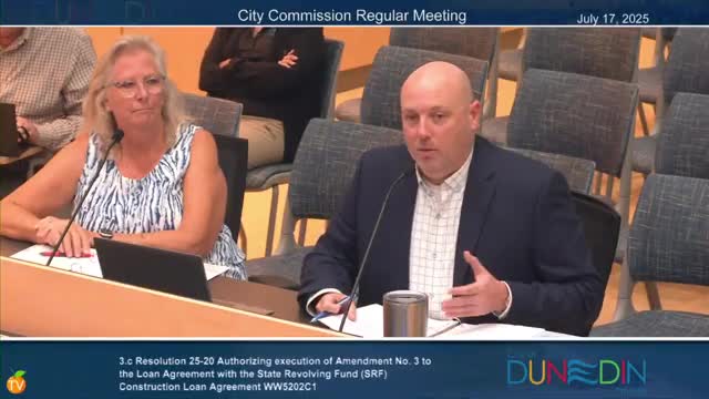Dunedin Commission Approves Low-Interest State Revolving Fund for Wastewater Improvements
