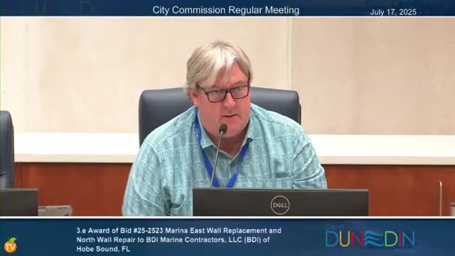 Dunedin City Council approves seawall construction project with FEMA reimbursement plans