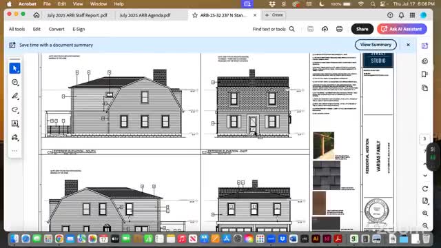 Architectural Review Board tables proposed addition at 237 N. Stanwood for redesign