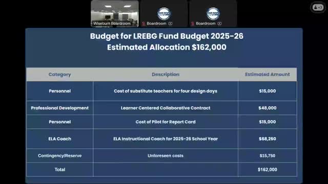 Schools Prepare $162,000 Grant for Teacher Development and Report Card Pilot Program