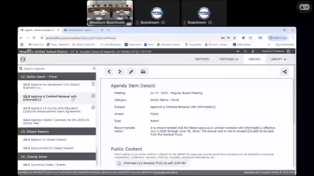 District accepts arts education grant and wins CTE startup funds for middle‑school media pathway