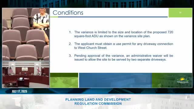 Commission approves yard variances after easement found to create corner lot
