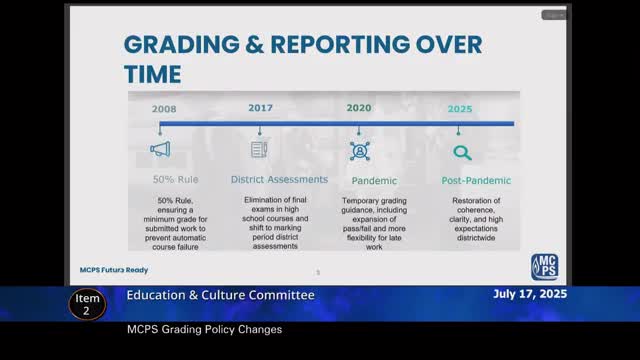 School Board Reviews Grading Policies and Assessments Post Pandemic