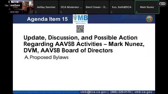 AAVSB to help Colorado implement VPA exam and credentialing despite board ambivalence; California board authorizes delegates to decide votes