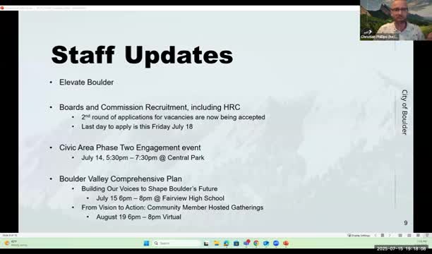 Boulder Board Recruitment Underway With HRC Seeking New Members Before Friday Deadline