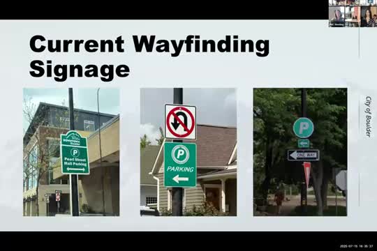 Boulder City Commissioners Review New Wayfinding Signage Designs for Downtown Area