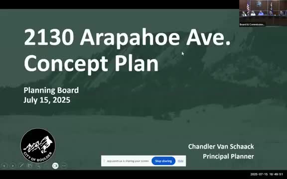 City Staff Reviews 2130 Arapahoe Avenue Concept Plan Amid Community Concerns