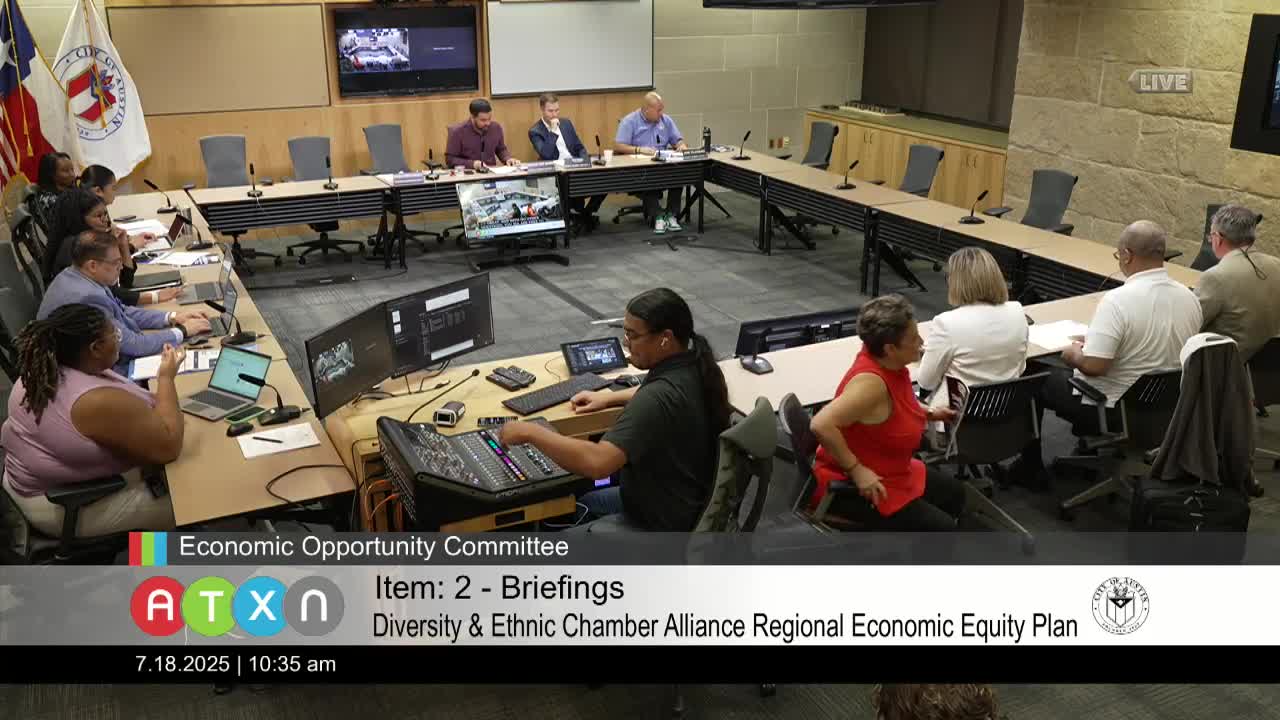 Economic Prosperity Committee briefs on immigrant business resources in Austin