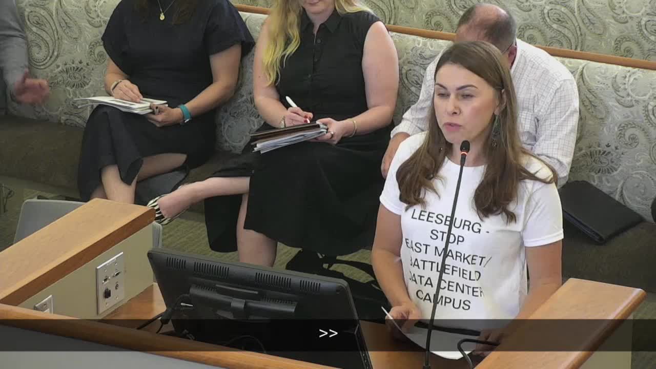 Leesburg Planning Commission recommends denial of town-plan amendment to allow data centers at Eastern Gateway