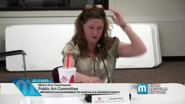 Metro Arts staff review public-art guidelines; committee to consider updates later