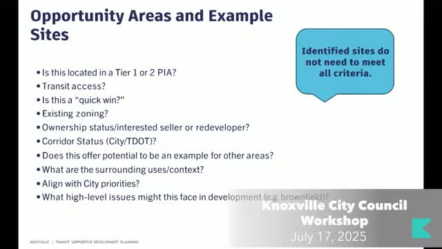 City Experts Analyze Transit Corridors for Development Opportunities