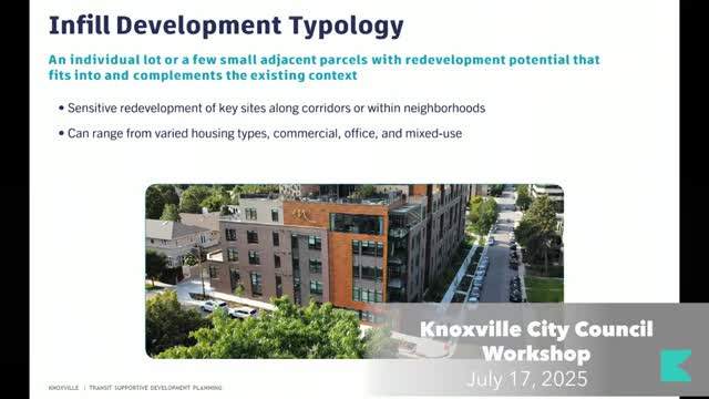 City Council Explores Infill Development Strategies to Revitalize Neighborhood Corridors