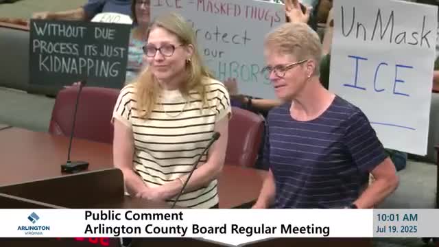 Arlington Resident Jasmine Pilaresetti Criticizes County Board's Public Comment Policy