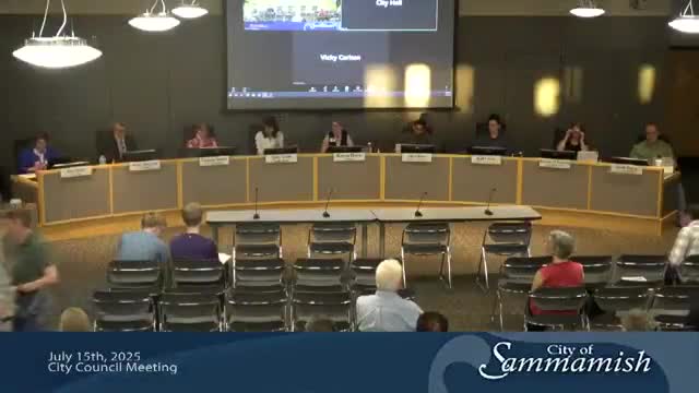 Sammamish reports first‑quarter 2025 finances roughly on track; building permits strong