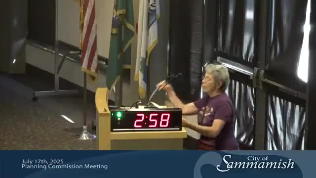 Resident Isabelle Moraco expresses concerns over proposed 4000 housing units