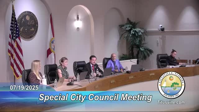 Titusville City Council Interviews Assistant Manager Tom Aboud for City Manager Position