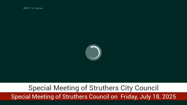 Struthers City Council Approves Paving Projects and Urban Forestry Grant Application
