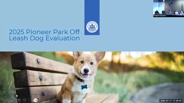 Parks staff report few off-leash complaints; pamphlet and signage remain focus for outreach