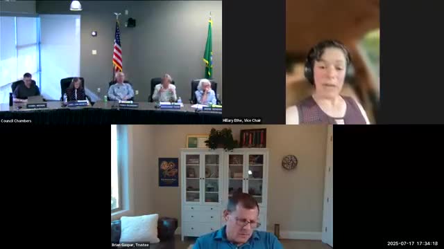 Trustors discuss updating Pioneer Park signage; staff to coordinate inventory and subcommittee work