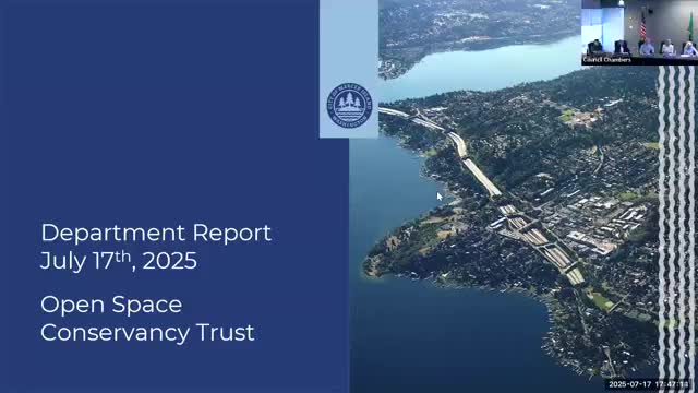 Parks reports on events, playground projects and fire plan coordination with Eastside Fire