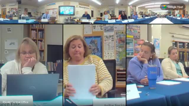 School Board Members Honor Julie for Outstanding Service During Interim Superintendent Search