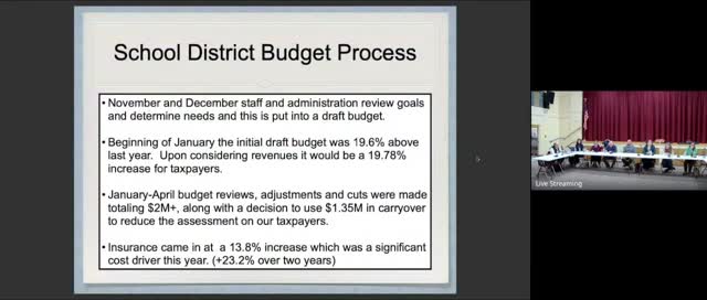 School District Reviews $2M Budget Cuts Amid Rising Health Insurance Costs