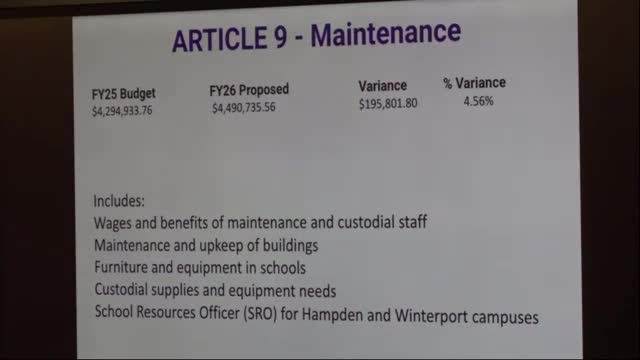 RSU 22 Proposes 4.56% Budget Increase for Maintenance and Resource Officers