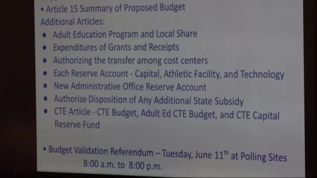 Budget Committee Unveils Options for Community Budget Vote on November 10