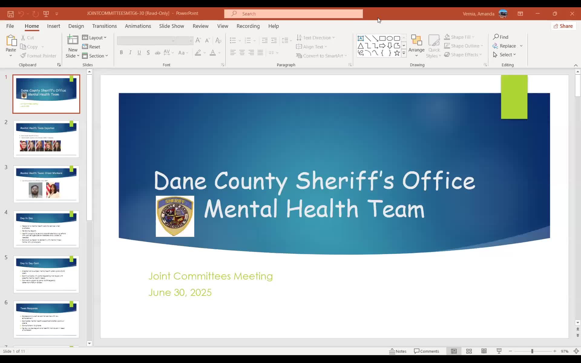 Sheriff’s co-responder deputies report daytime workload and follow-up successes; tablets and virtual assessments coming