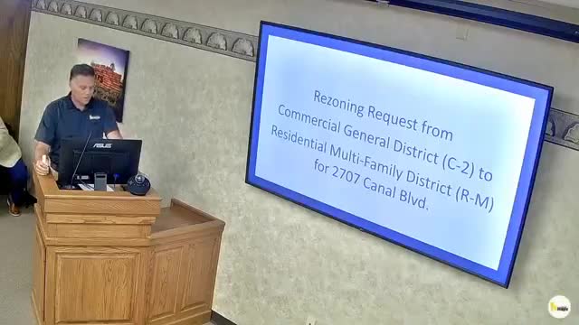 Commission approves rezoning of 2707 Canal Boulevard for multifamily use