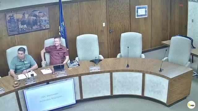 Hays amends UDC: small accessory structures allowed at property lines and numeric caps removed