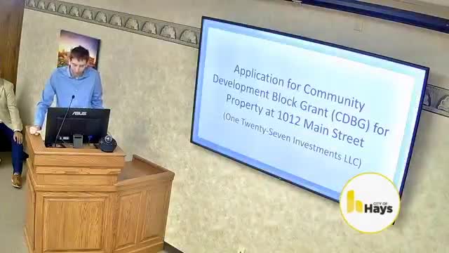Hays approves CDBG application to rehab downtown second floor for short‑term rentals
