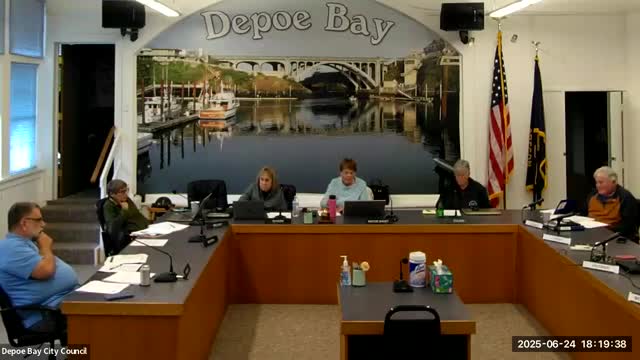 Depoe Bay agrees to apply for state hydrogen backup grant; staff seek details on footprint and operations