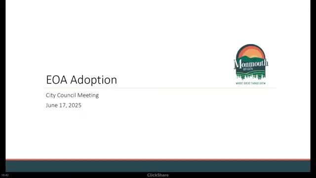 Monmouth council adopts economic opportunity analysis, adds data‑center use and objective industrial standards