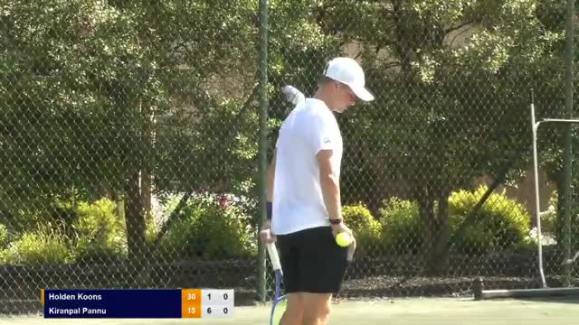 Panu Fights Hard in Opening Game of Second Set Against Holden