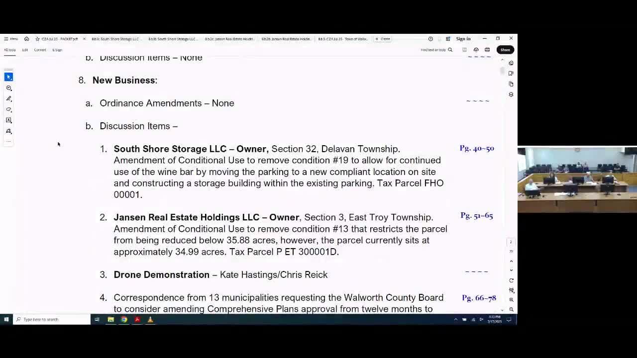 Zoning agency approves removal of conditions on two conditional‑use permits