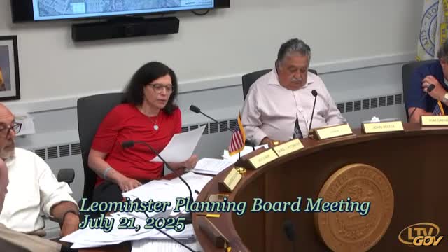 Leominster Planning Board Considers Traffic Solutions for Shopping Complex Development