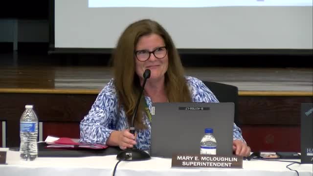 Fiona Borland presents New Jersey Graduation Proficiency Assessment results for 11th graders