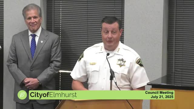 Elmhurst Police Chief Highlights Community and Official Support for Successful Department