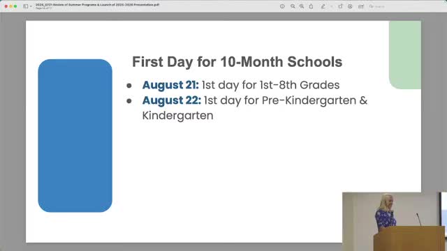 Design Team Updates Kindergarten Classroom Plans and School Renovations in Local District